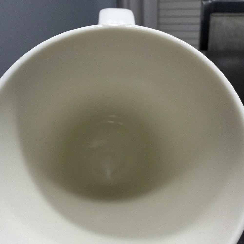 2014 Ivory Embossed 12oz Starbucks Coffee Cup Great
